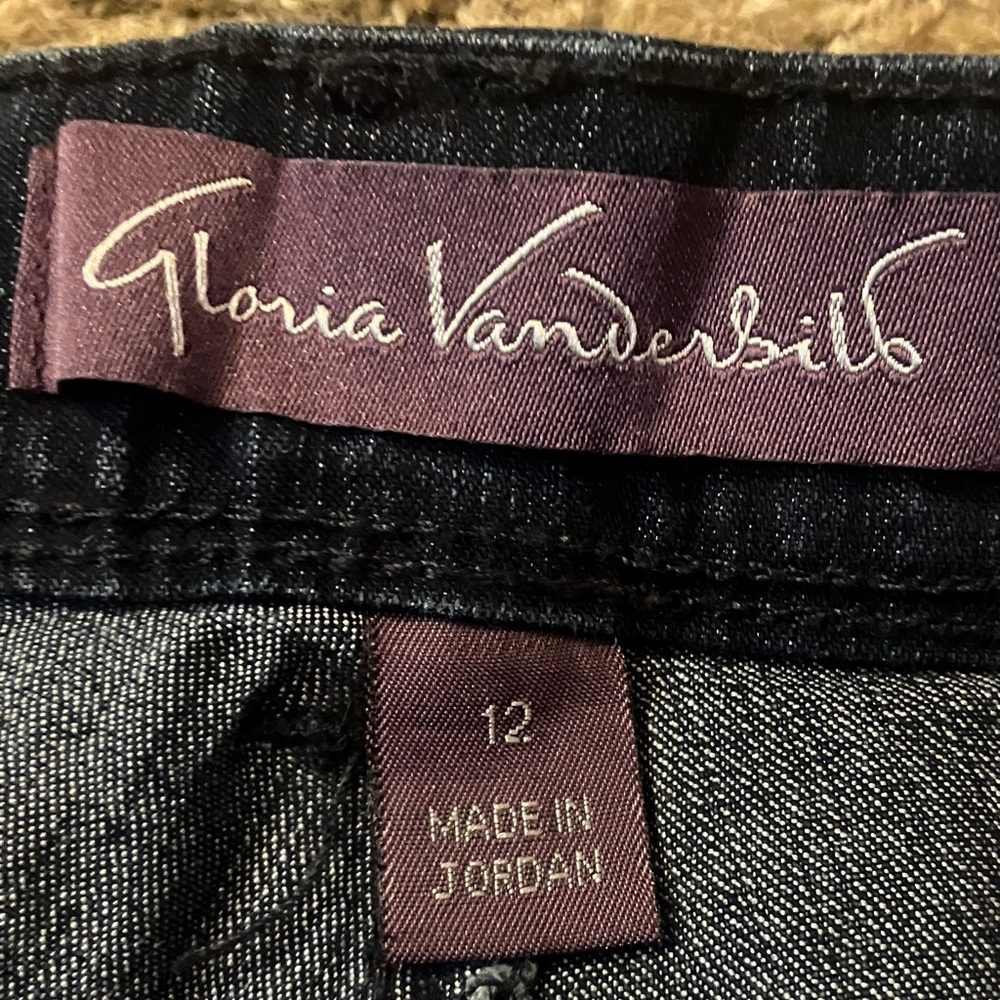 Dark Blue Denim Skimmer Capri Jeans 12 - Picture 8 of 9